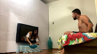 TERROR Samara veio assustar e foi fodida bem forte