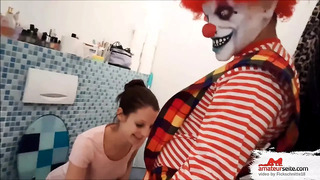 Brutal…!!! Fieser Horror Clown, benutzt mich als Anales Fi