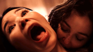 Japanese Asian Vampire Sex – Big Tits Babe Rikako Preyed by Nerdy Leana and Turned into Lesbian Demon