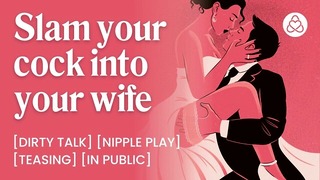 Bride begs for husband’s cock during wedding ceremony | Husband’s deep finish | Taking my wife hard