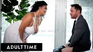 ADULT TIME – Big Naturals Bride Ashlyn Peaks Bounces On Best Man’s Cock To Calm His Nerves!
