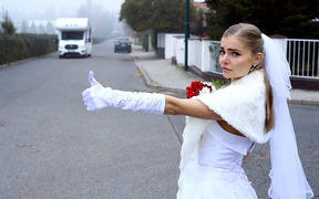Shocking News – Runaway Bride Fucks Random Truck Driver