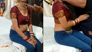 Makeup artist fucking new bride’s pussy during makeover