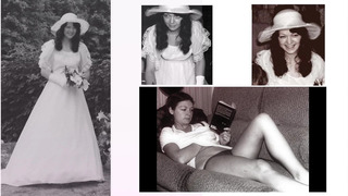 vintage bride dress undress