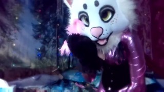 Sneezing Orgasm in Latex Catsuit