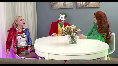 Joker dirty anal fucked Harley Queen and Poison Ivy FLX025P01