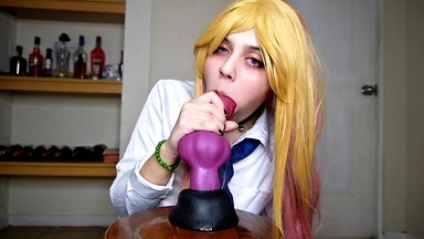 Kitagawa Marin Cosplay Taste a Bad Dragon and Get’s Anal Fucked!