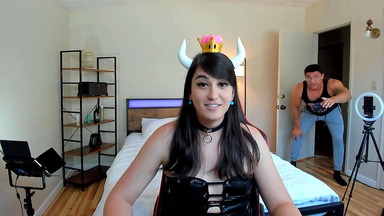 Trans Asian E-Girl Daniella Tea Gets Slutted Out in Bowsette Cosplay