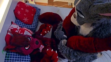 Furry Bunny Fucks a Tiny Hot Female Wolf (Murrsuit Porn)