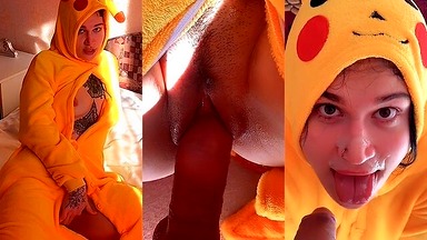 Caught my Pikachu Stepsister Sucking — she Wanted more than a Pokéball!