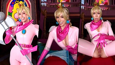 Kay Lovely as Princess Peach Fucking in XXX SUPER MARIO BROS Part 1