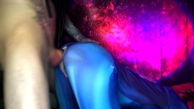 Metroid Vs. Cyberpunk Cosplay Deepthroat Throatpie FACE FUCKING!!!