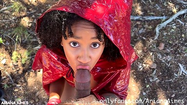 Ebony Red Riding Hood Creampied by Big Bad BBC