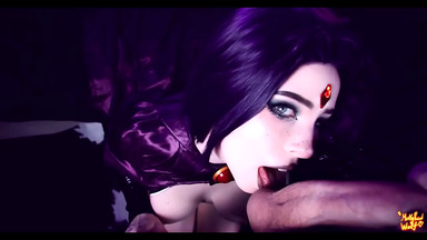 Teen Titans. Raven Gets Cumshot from Pussy to Mouth – MolIyredwolf