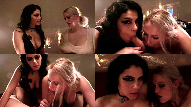 Yennefer & Ciri from the Witcher Force a Stranger to Cum inside their Pussies Multiple Times