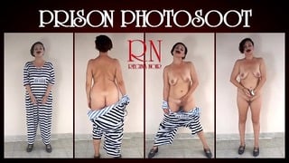 Photographing In Prison. The Detained Woman Is A Prisoner Of The Prison. She Is Made To Undress C 3